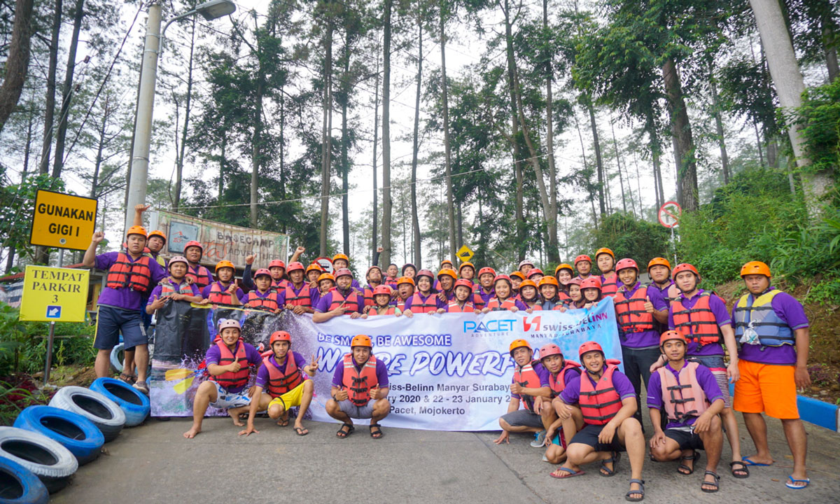 Outbound Fun Motivasi Pacet Swiss-Belinn-Rafting-Di-TOS-ADVENTURE-PACET-Support-by-Pacet-Adventure